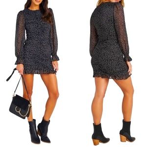 VICI Black/White Polka Dot Cocktail Dress NWT